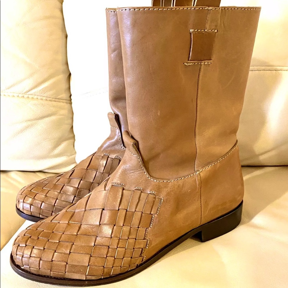 Damir Doma Camel Leather Boots EU 40/ US 8 $580